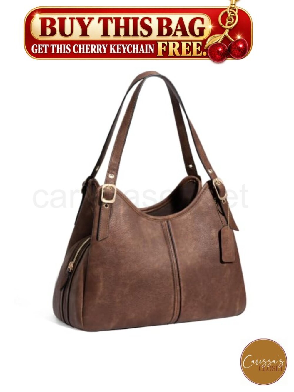 ✨ Vintage Soft PU Leather Shoulder Bag Hobo Handbag for Women